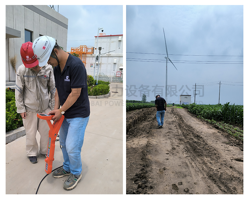 衛電俠?國佰電力為河南客戶進行GB7111地下管線探測儀現場培訓試驗